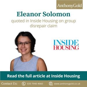 Eleanor Solomon featured in Inside Housing (Stratford Halo)